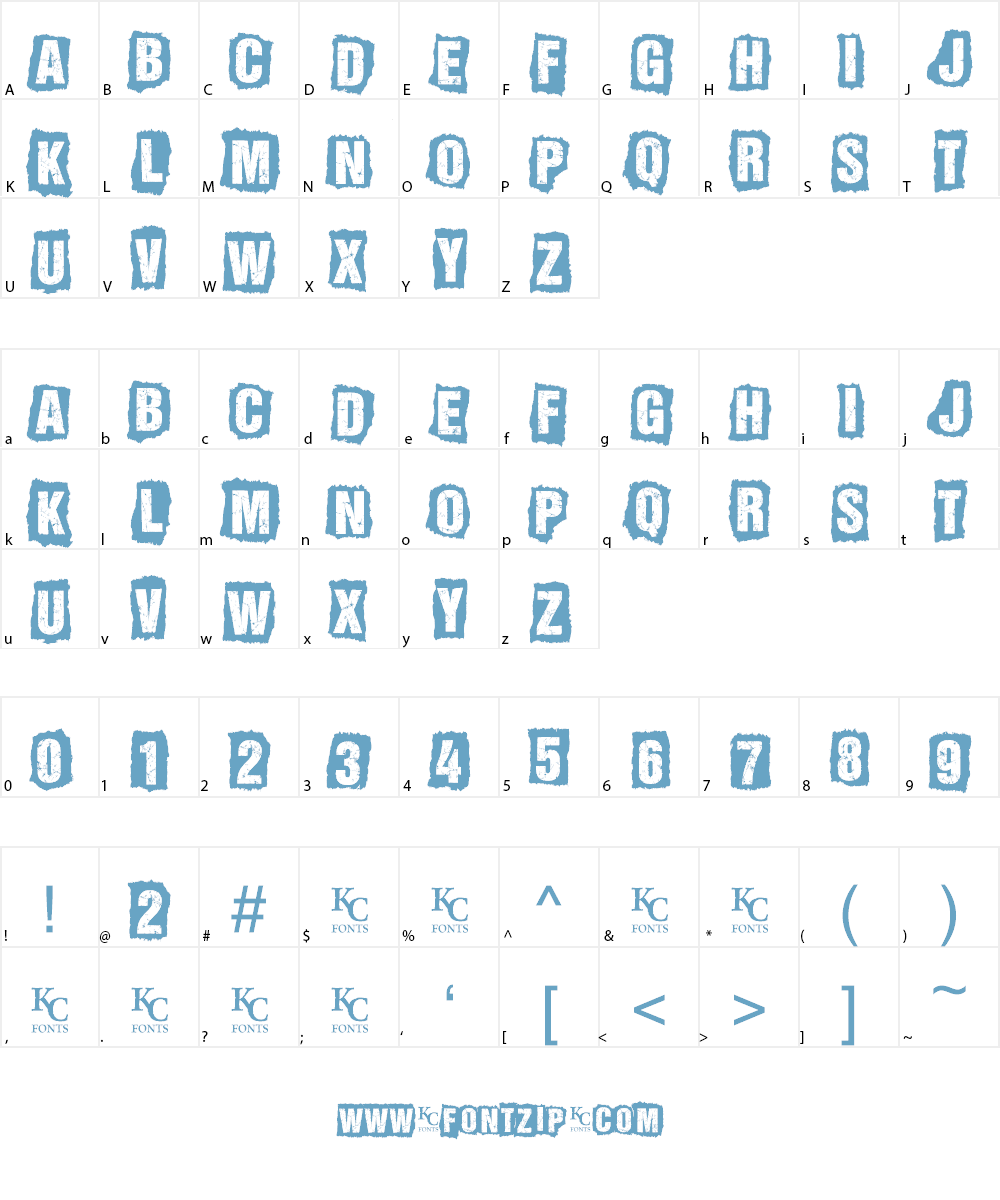 ALL AGES Font Character