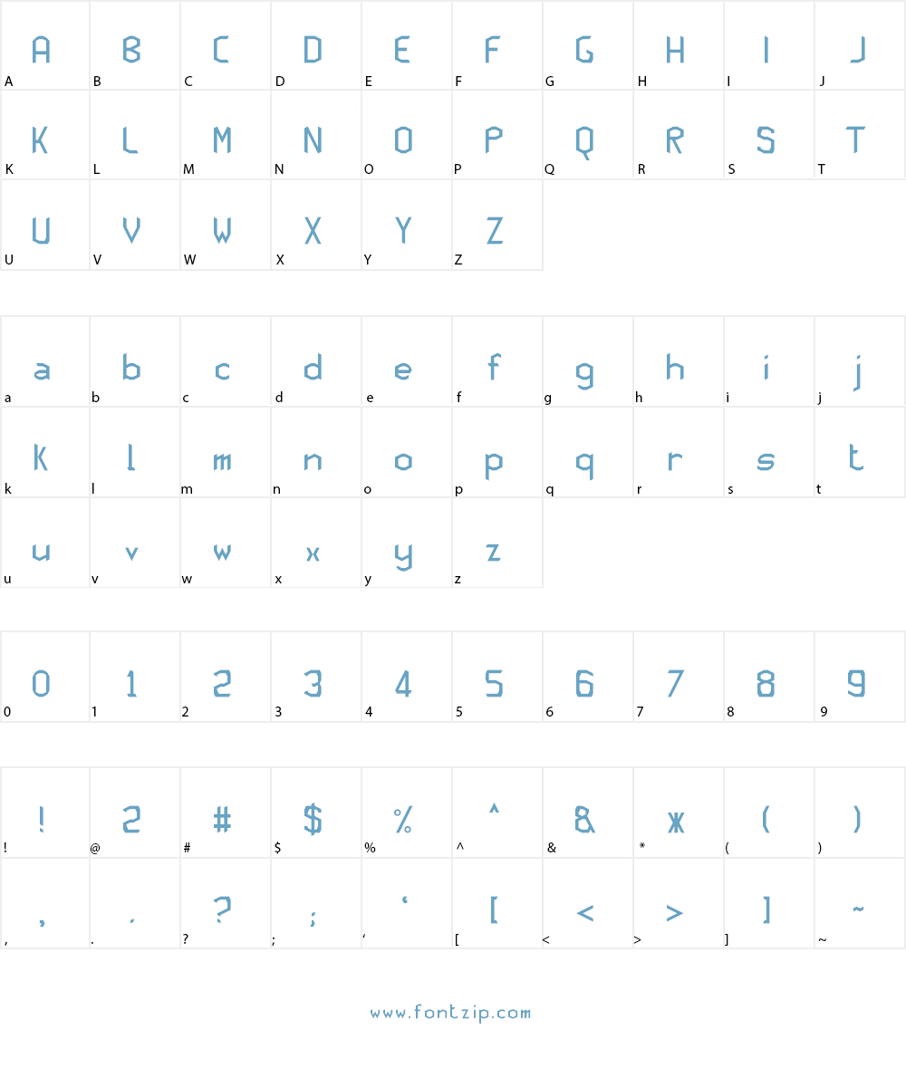 JD Familla Font Character