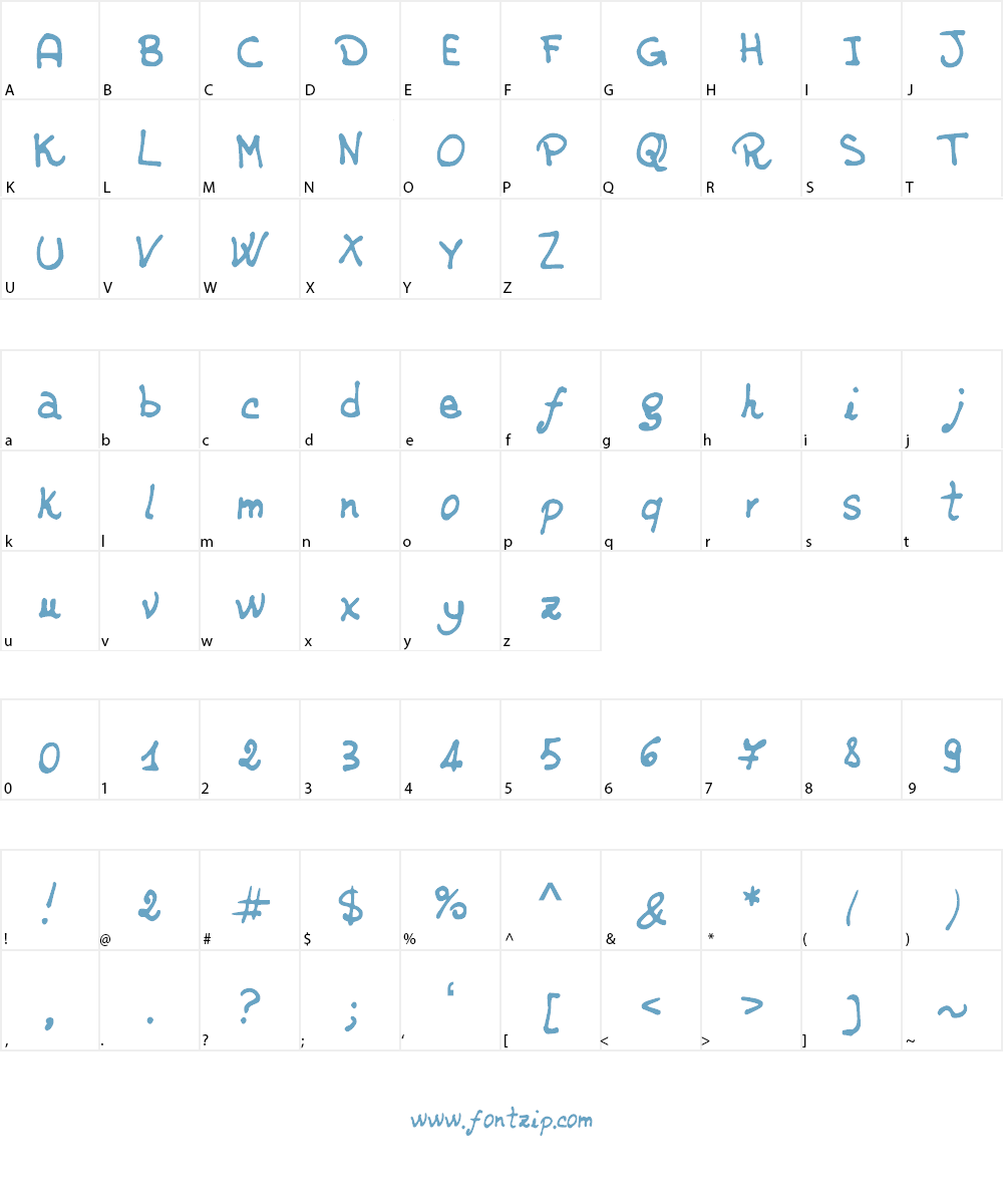 JDRossella Font Character