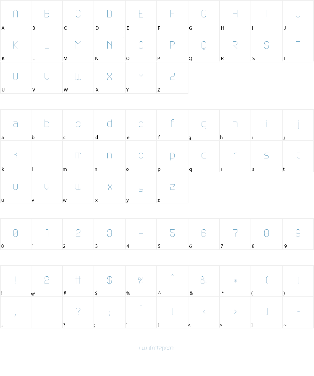 JD Lecce Font Character