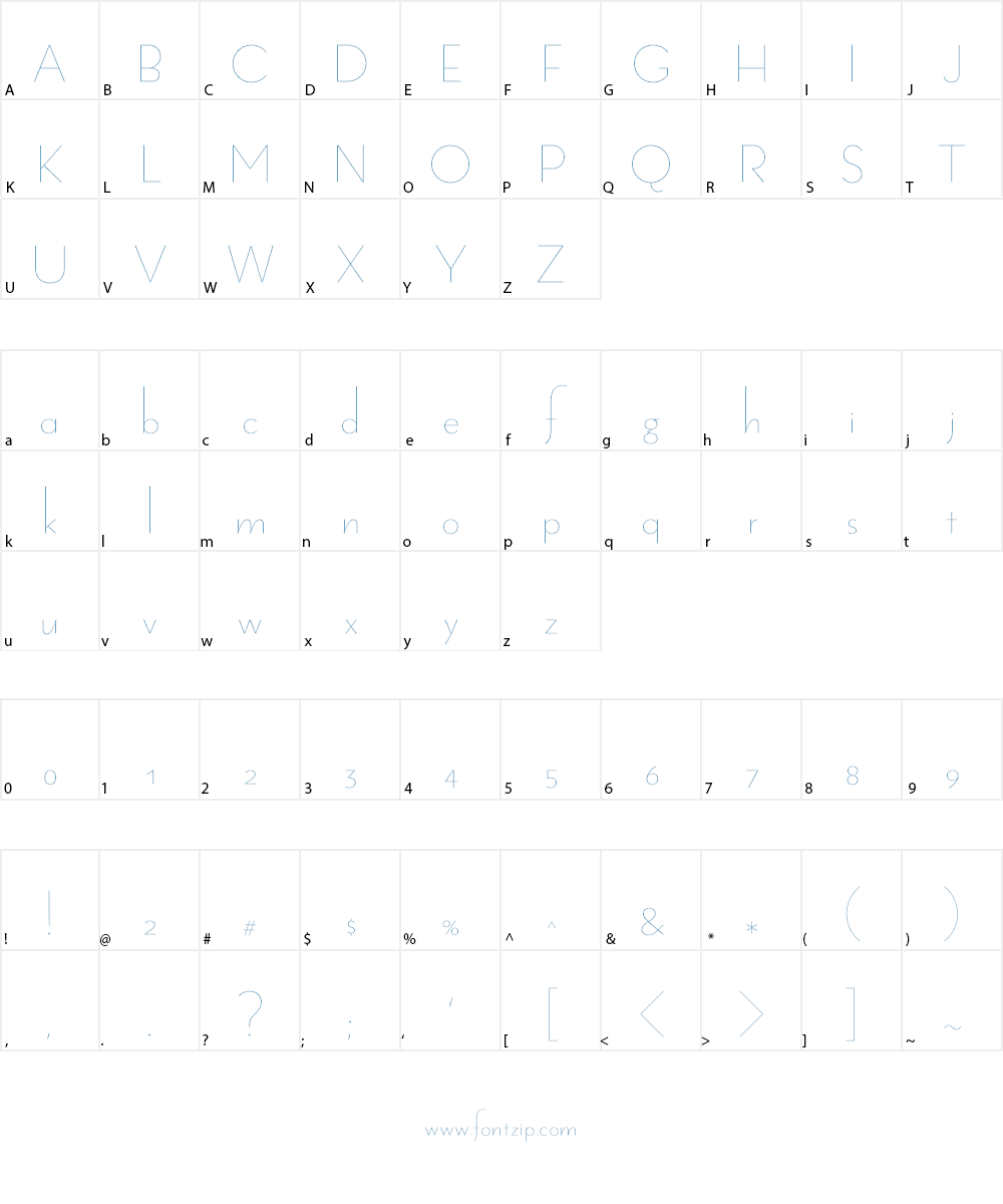 Penna Font Character
