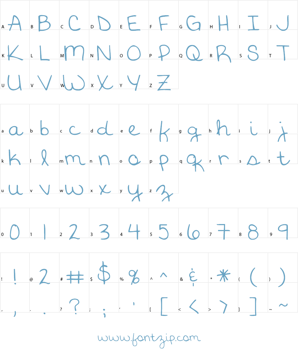 KG God Gave Me You Font Character