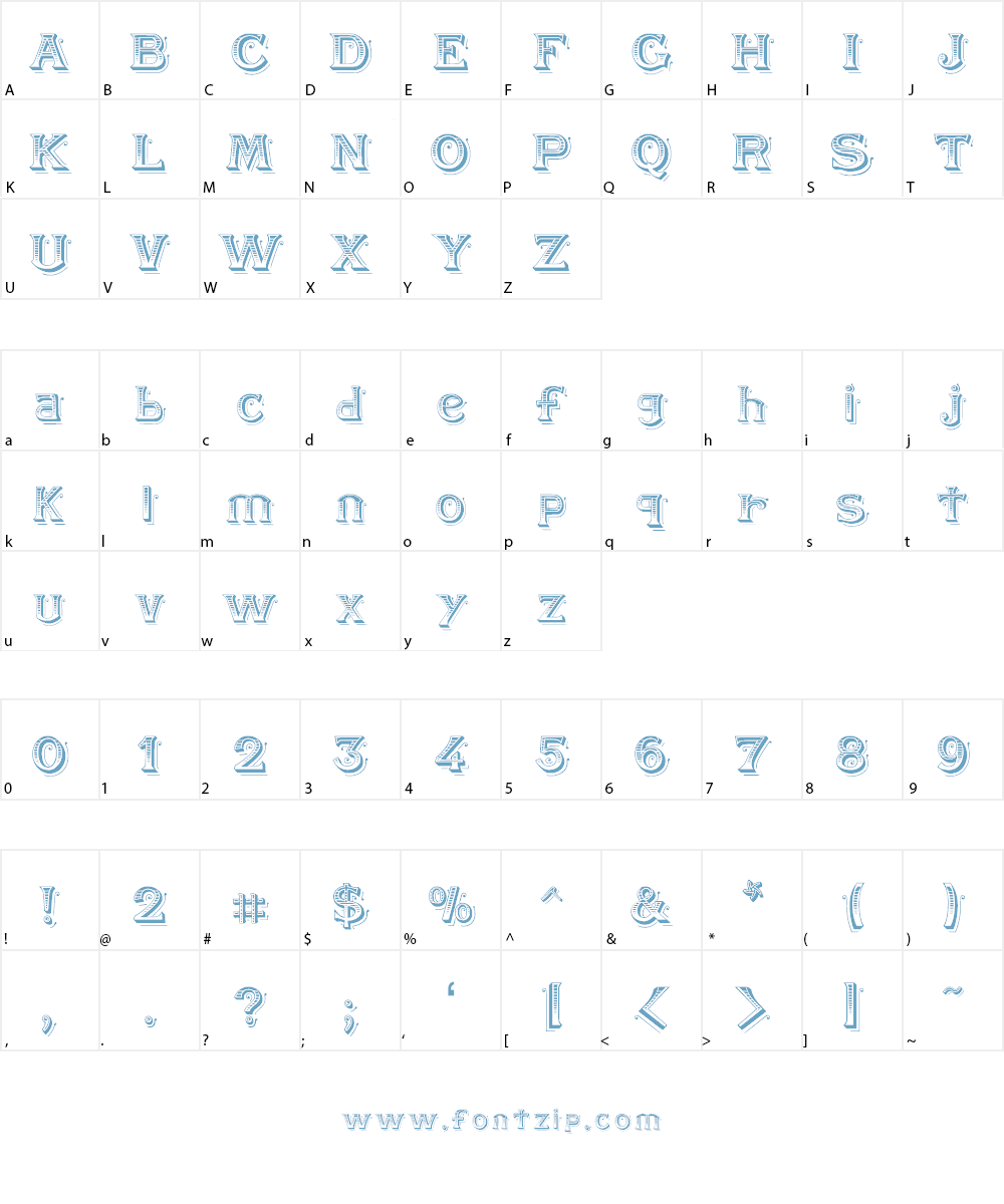 BlackAngel Font Character