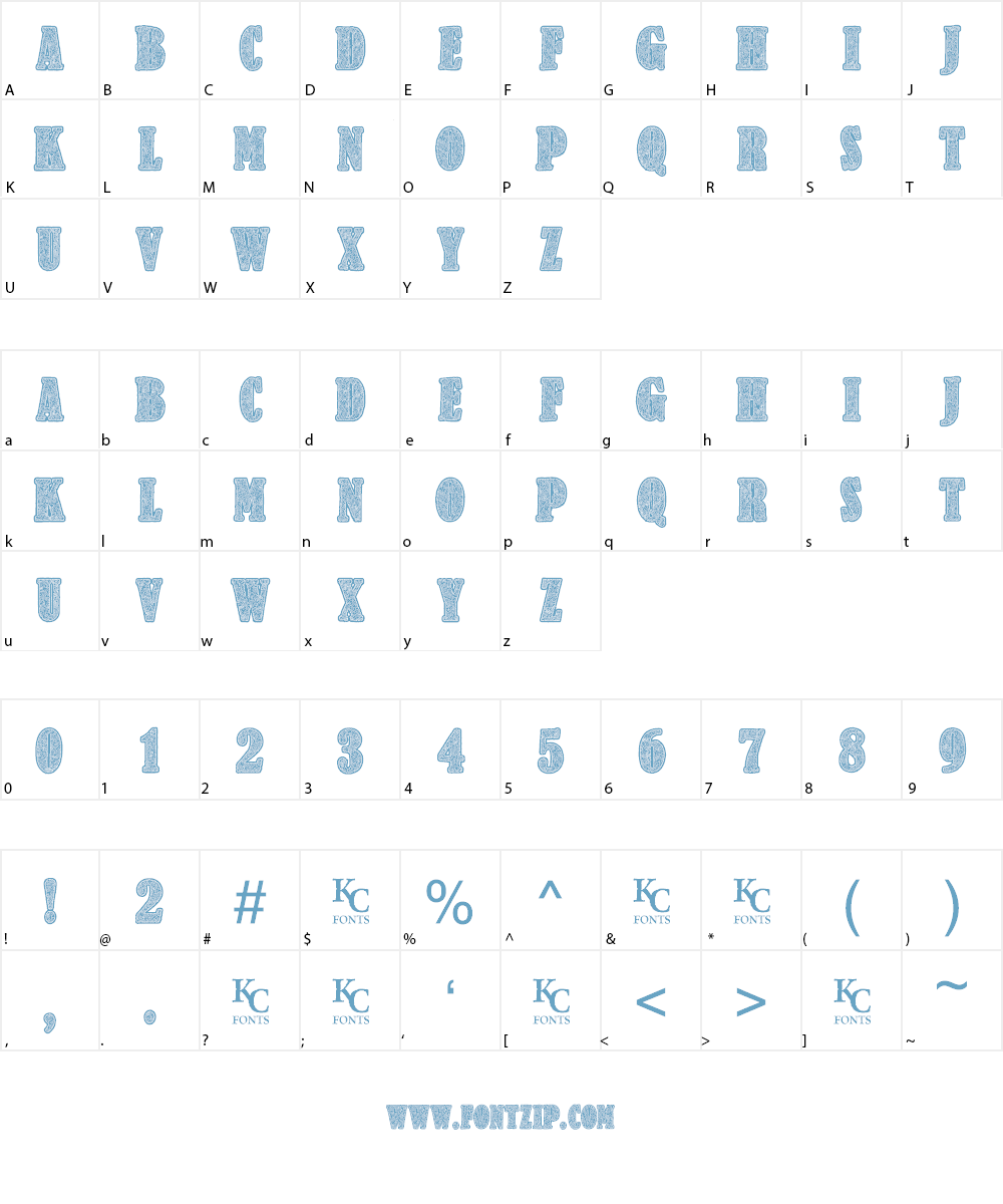 Criminology Font Character