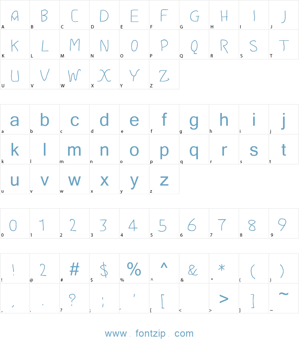 DMF Handatme Font Character