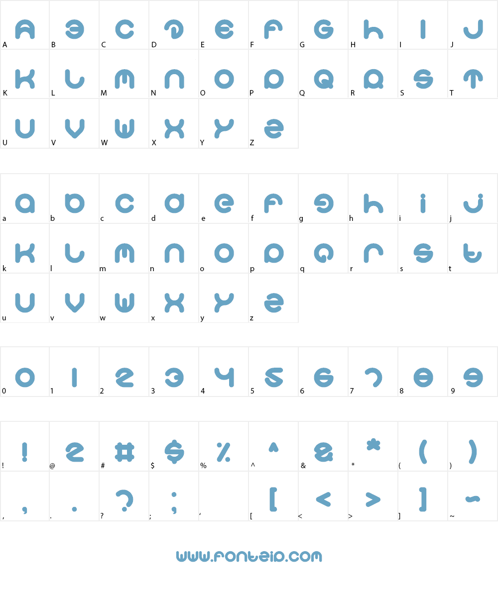 smiley turtle Font Character