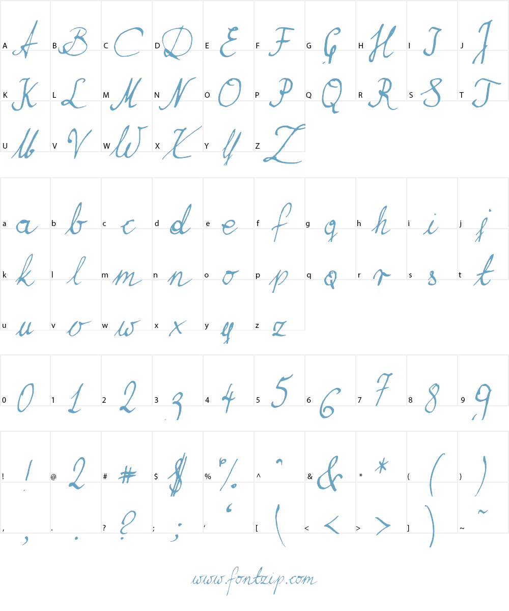 Brasserie Font Character