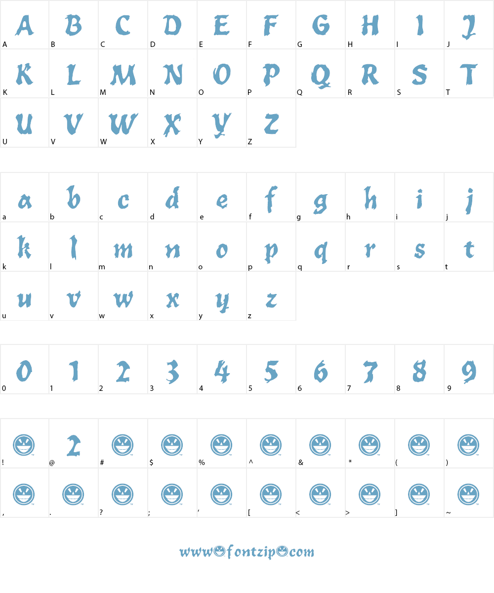 TOXIA Font Character