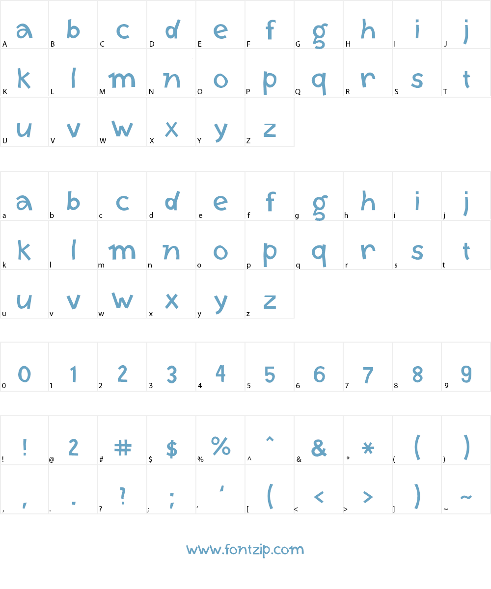 Andromeda SL Font Character