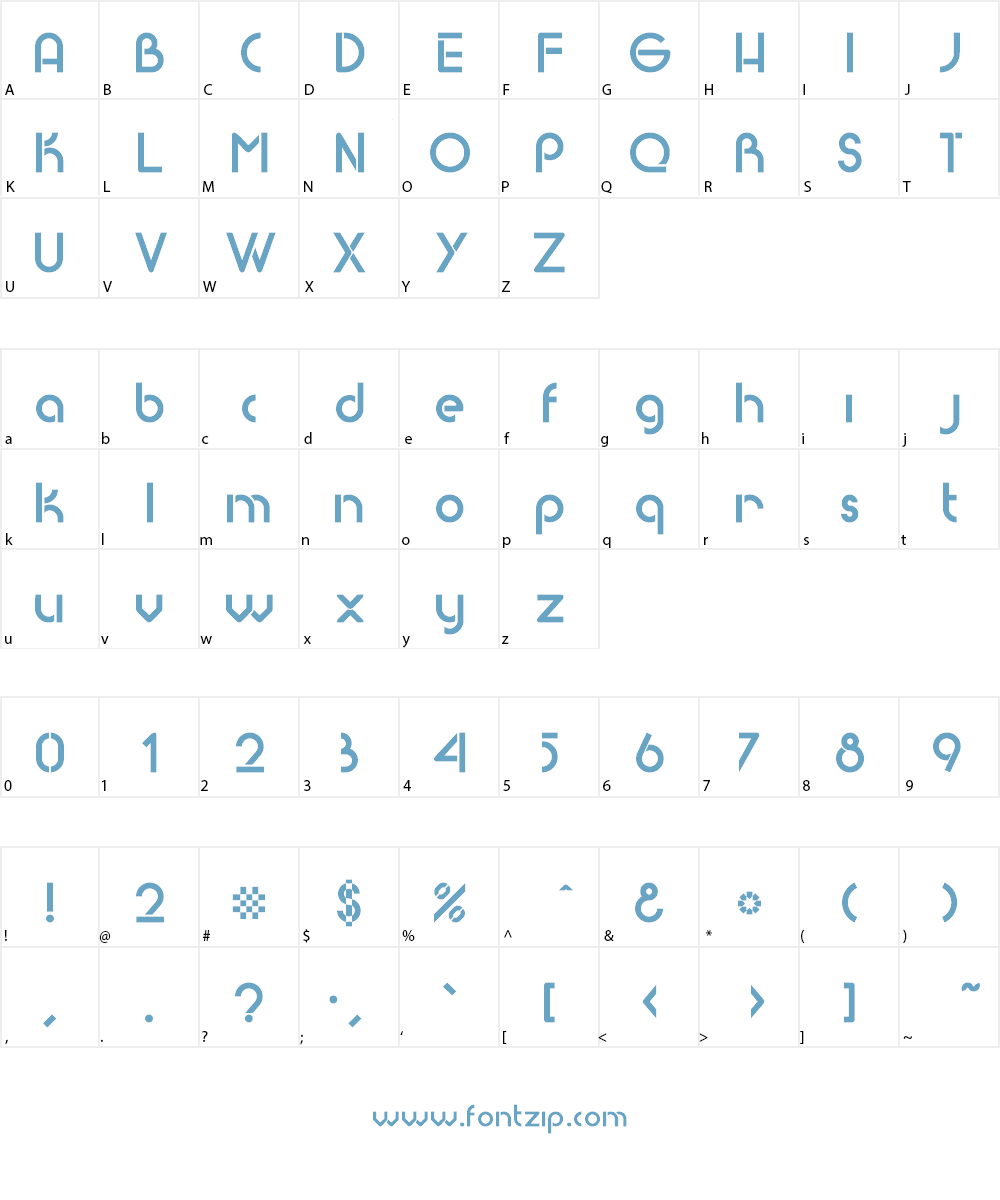 Baby Face Font Character