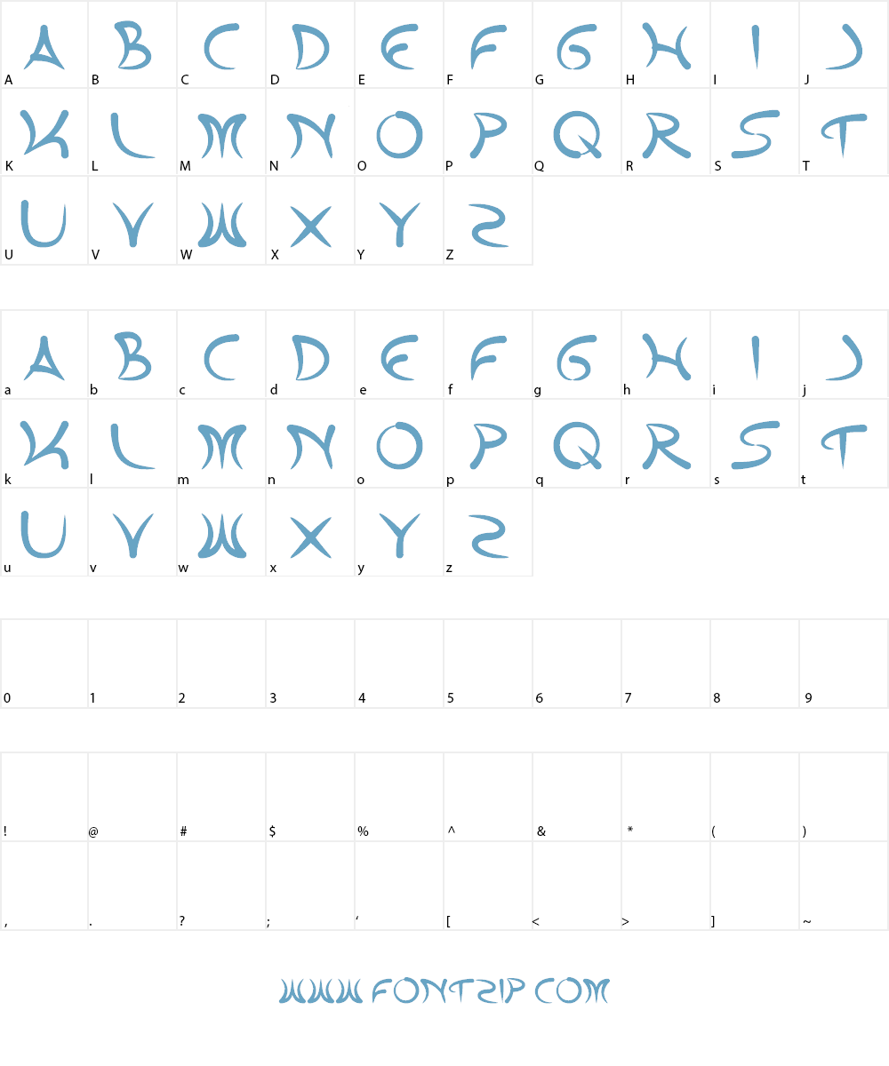 extra hot Font Character