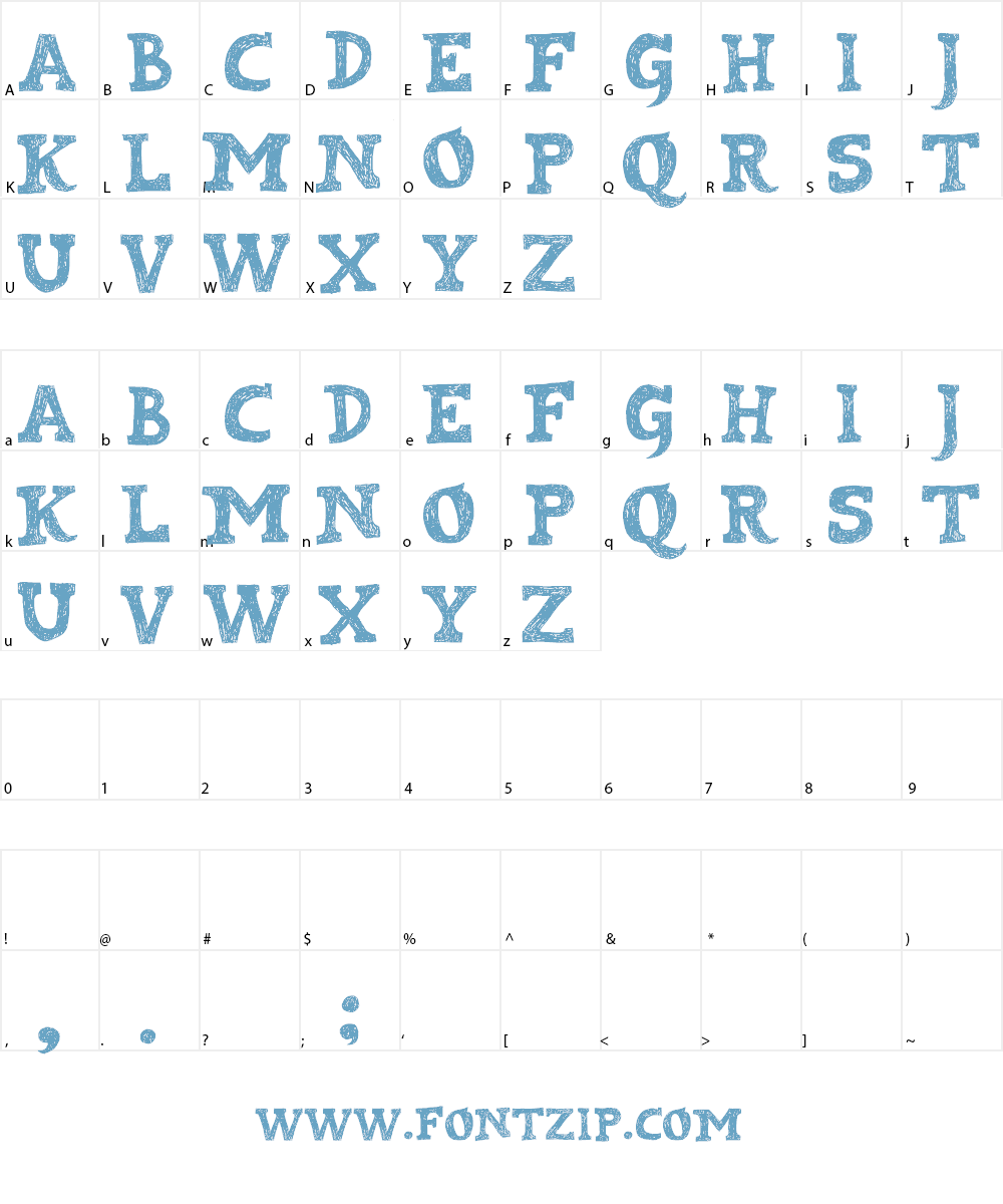 Kabupaten Font Character