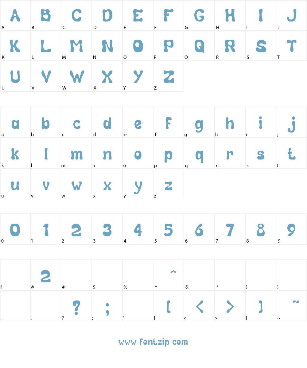 Calebasse Font Character