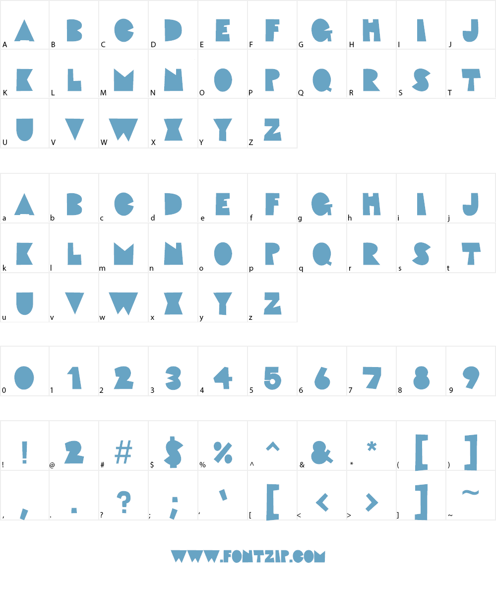 Fat Cat Font Character