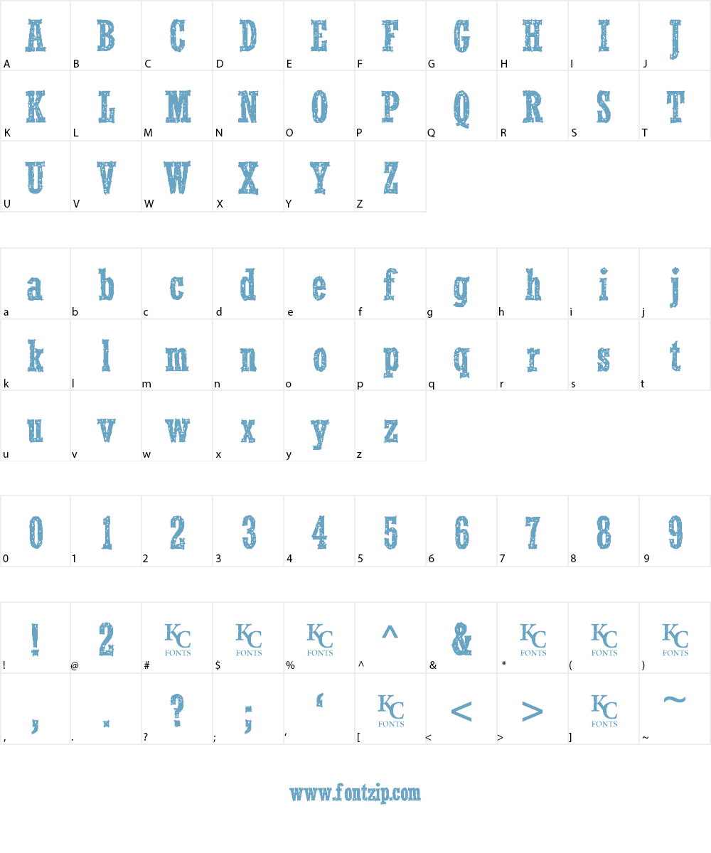 Smoke In The Woods Font Character