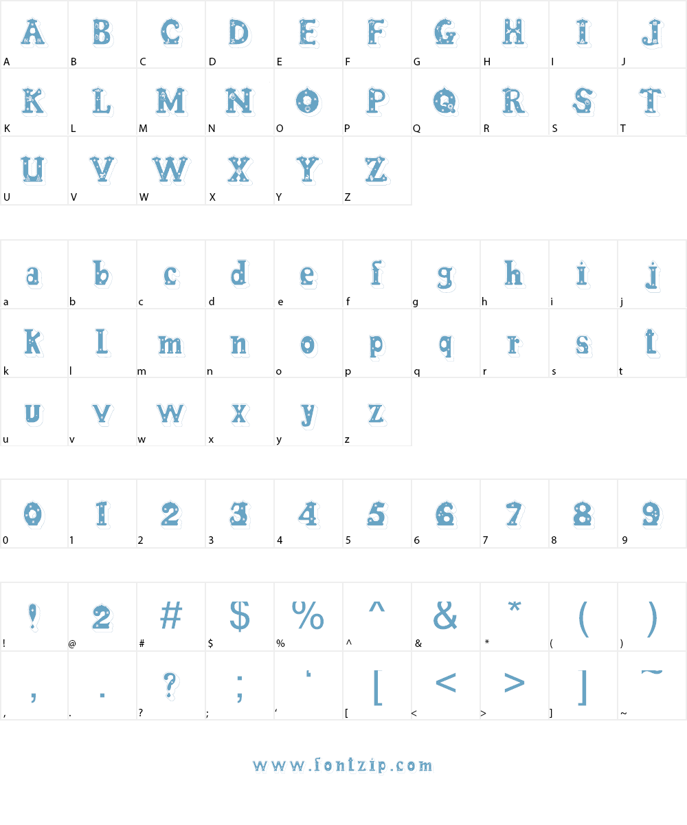 Candle3d Font Character