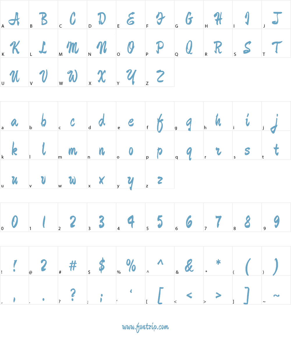 Devonshire Font Character