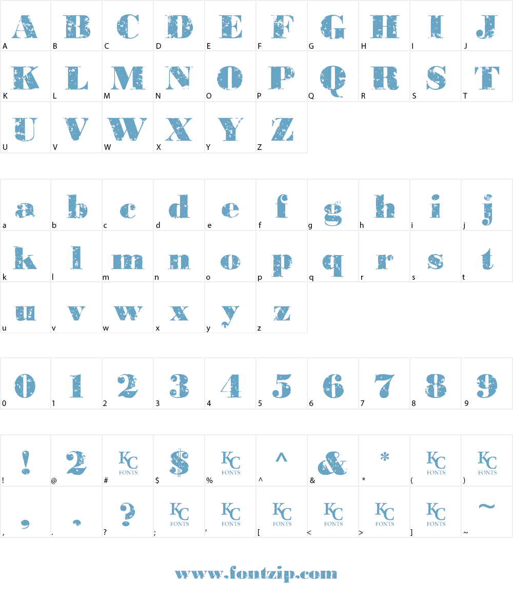 Past Due Font Character