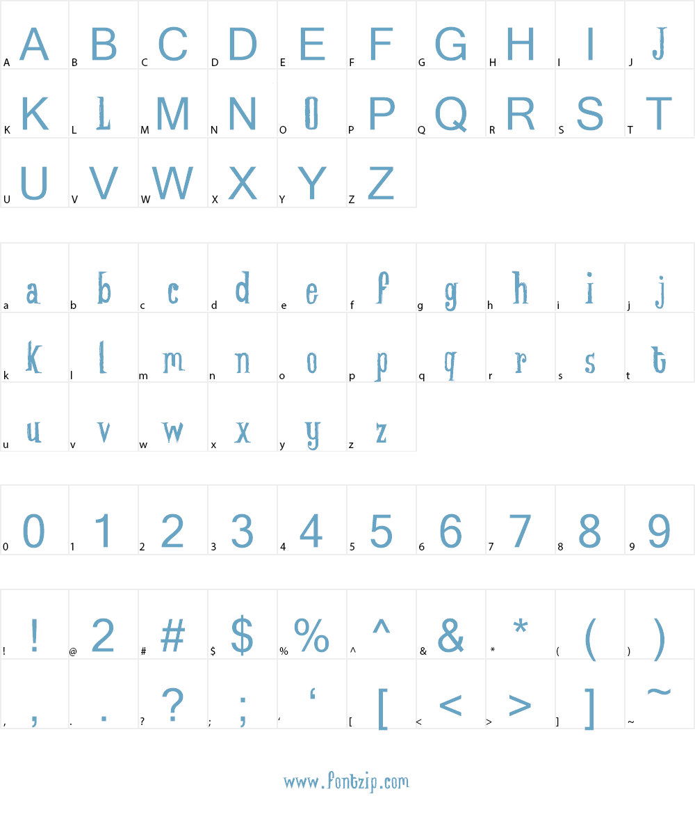 Lady-Jane-old_free-version Font Character