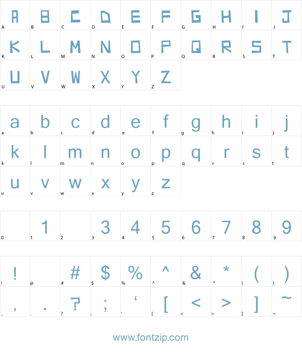RICHMOND Font Character