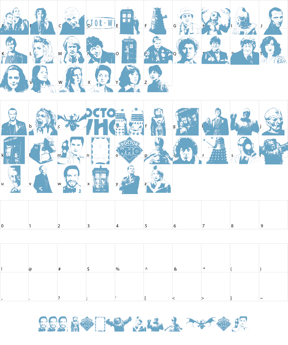 Doctor Who 2006 Font Character