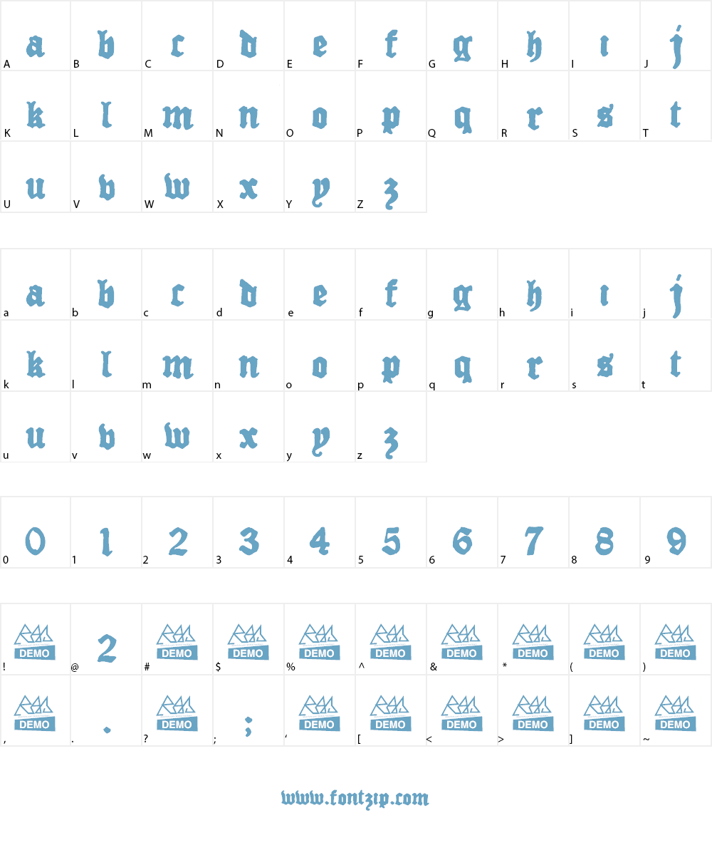 Drugstore Font Character