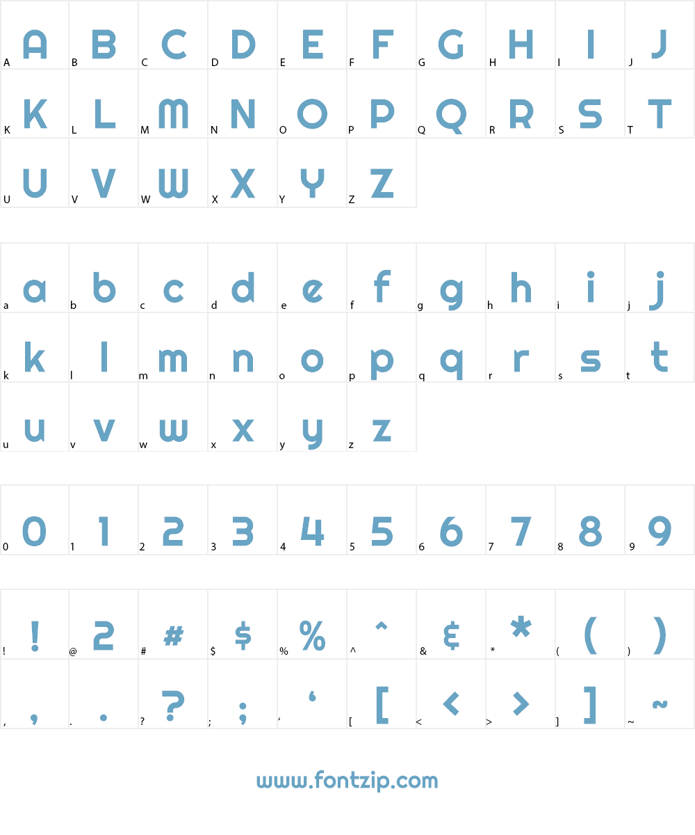 Righteous Font Character