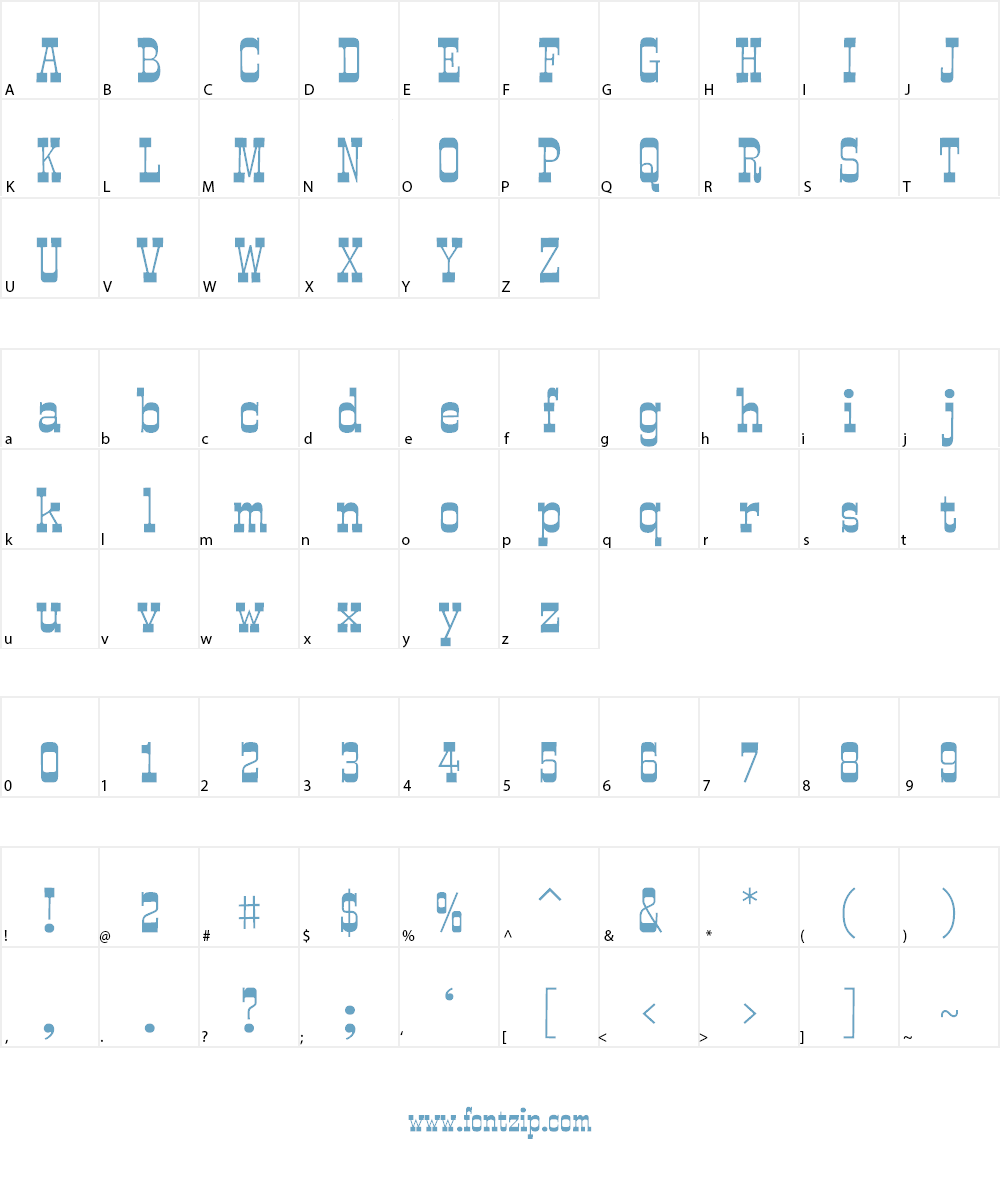 Smokum Font Character