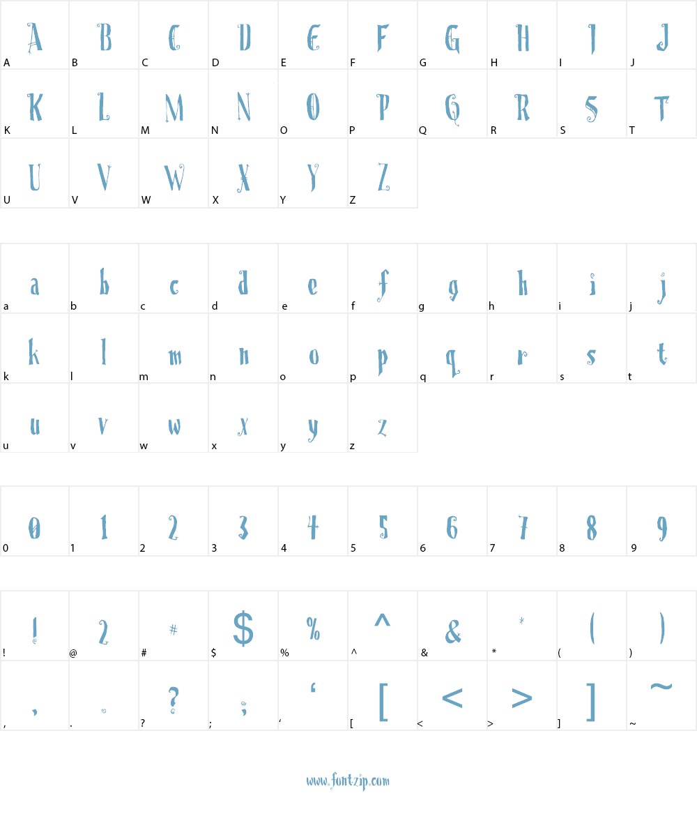 Christmas On Crack Font Character