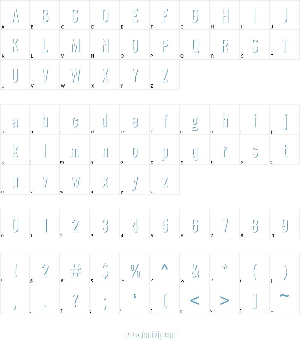 Eclipse Font Character
