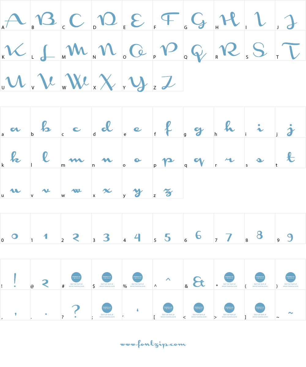 Monoment Font Character
