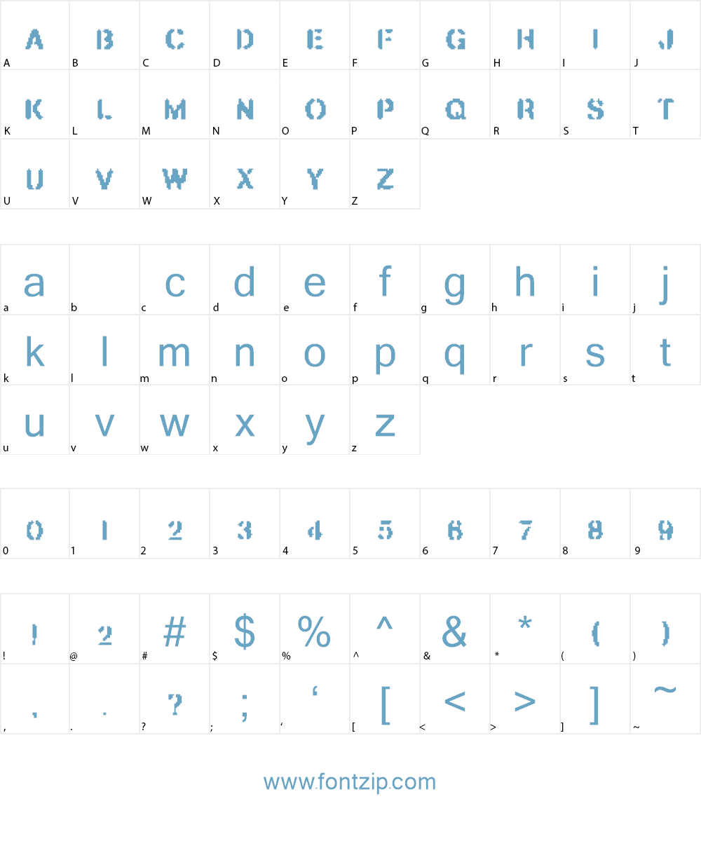 BUILDER Font Character
