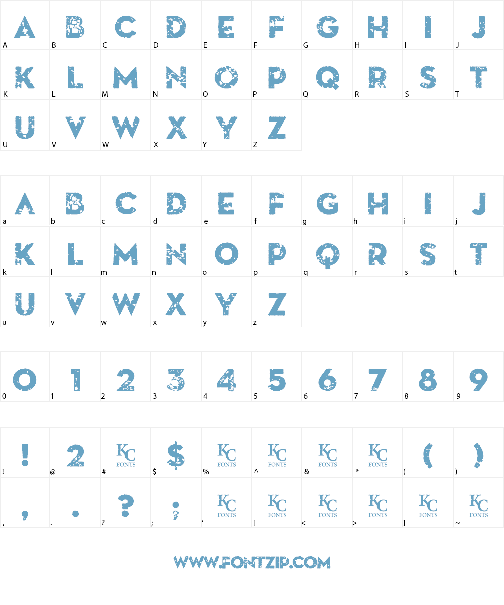 Death From Above Font Character