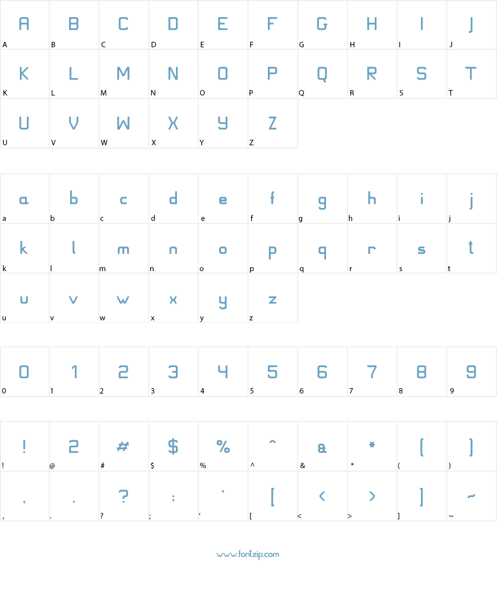 JD Ice Font Character