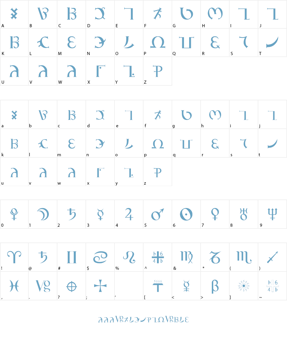 GD_Enochian Font Character