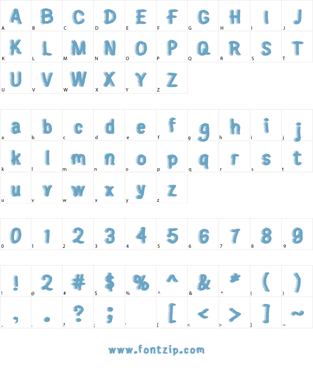 sweater Font Character