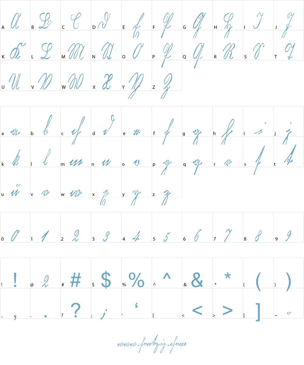 KurrentKupferstichThin Font Character