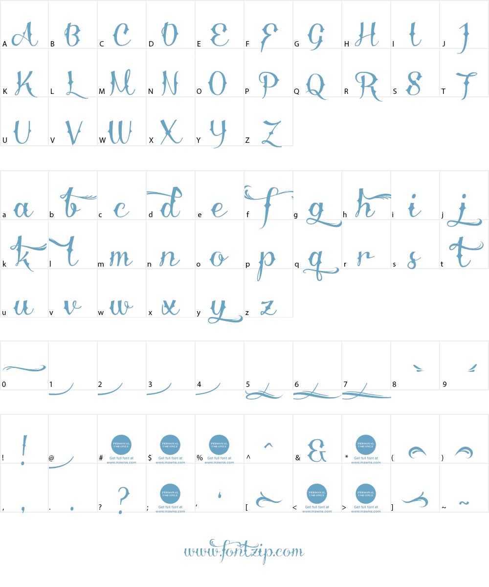 Delinquente Demo Font Character