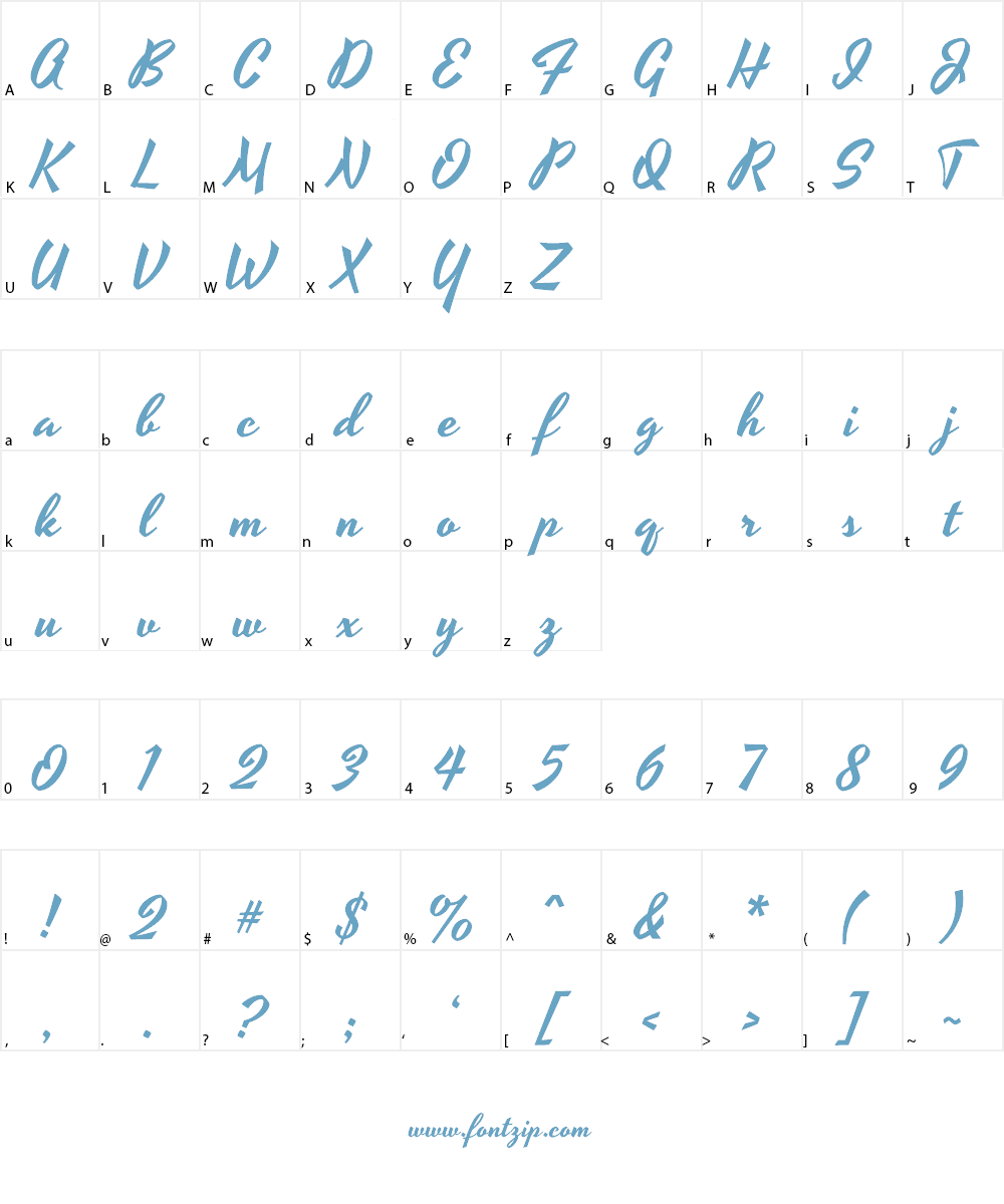 Yesteryear Font Character