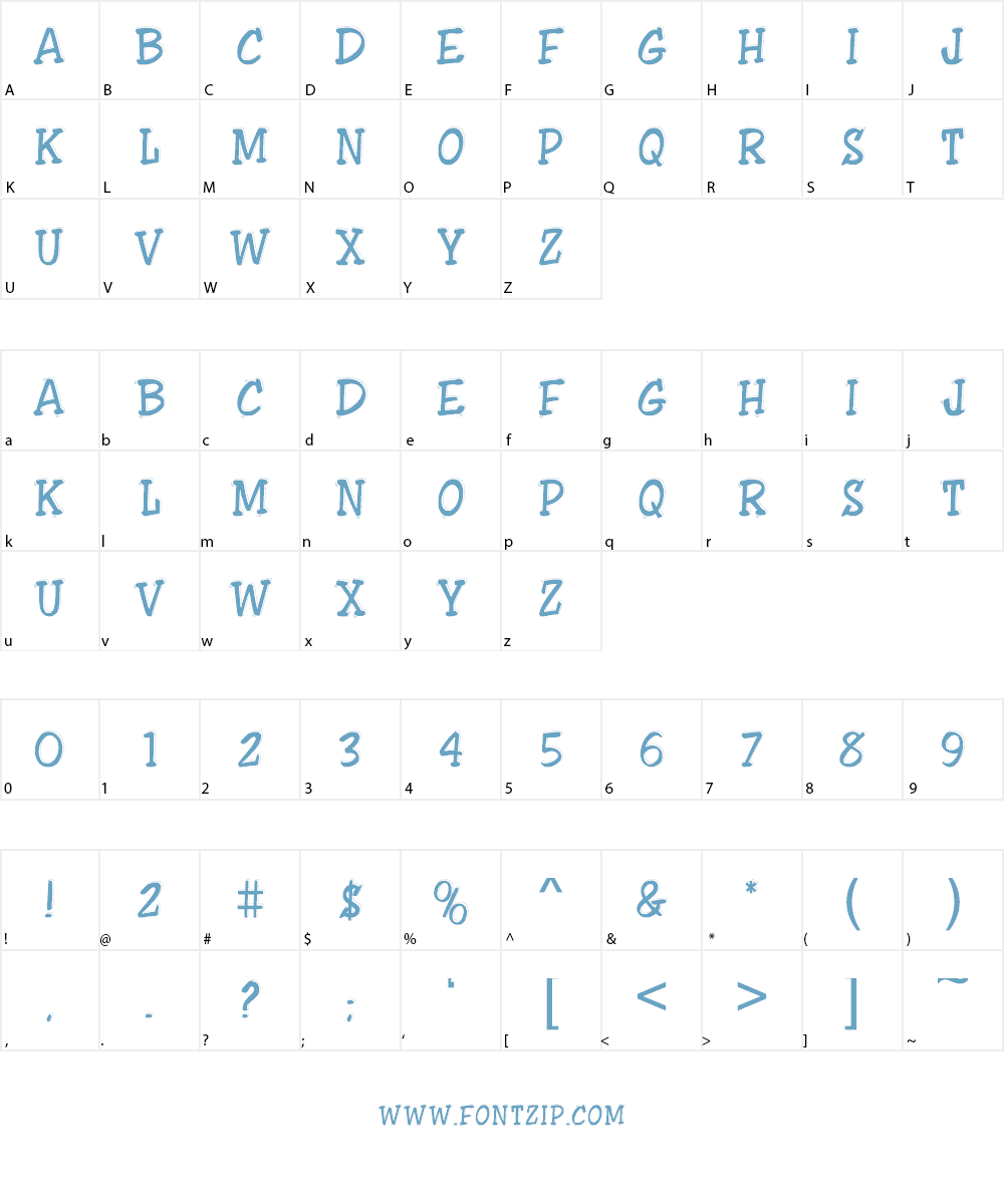 ShowLetters Font Character