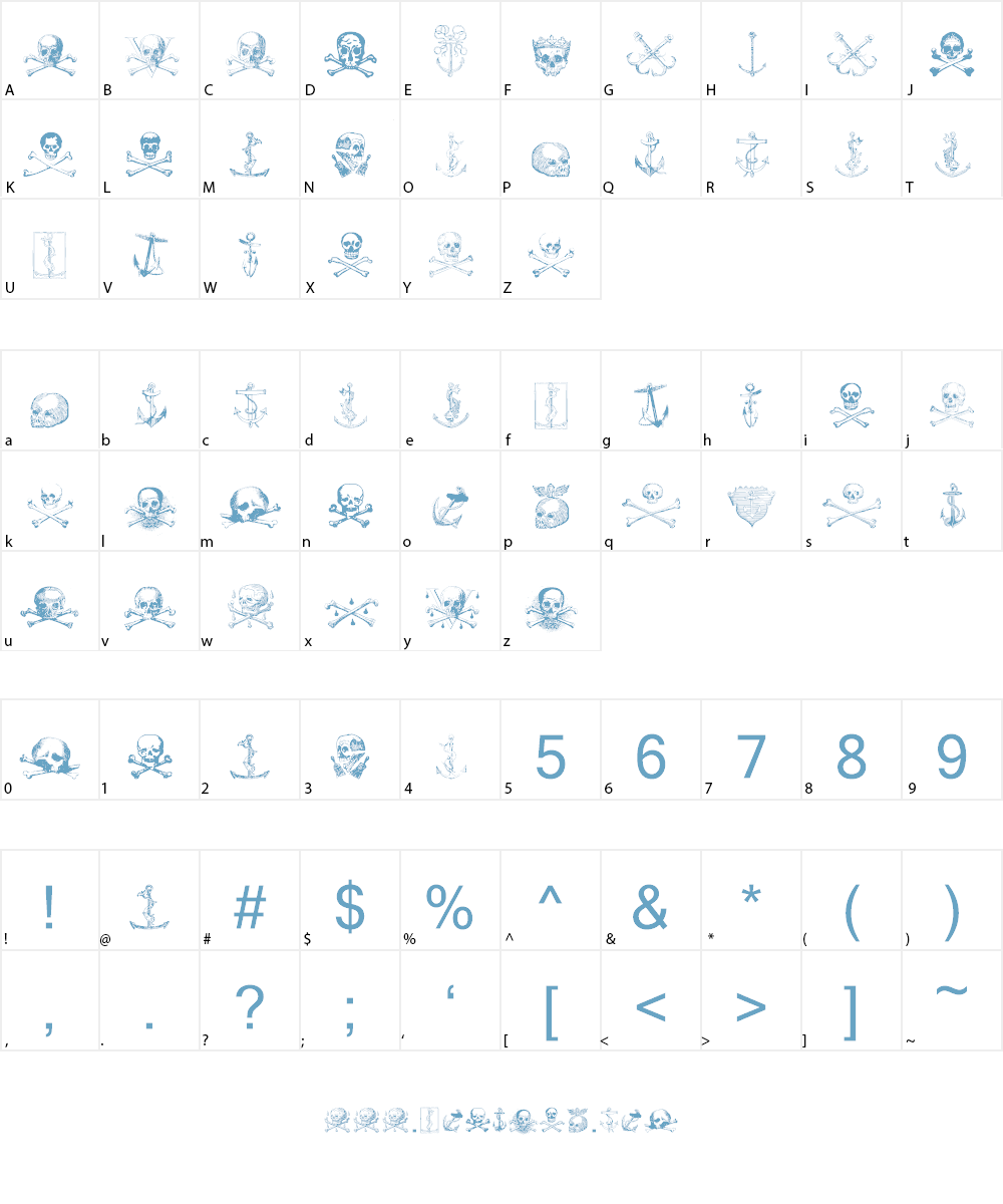 Pirates Two Font Character