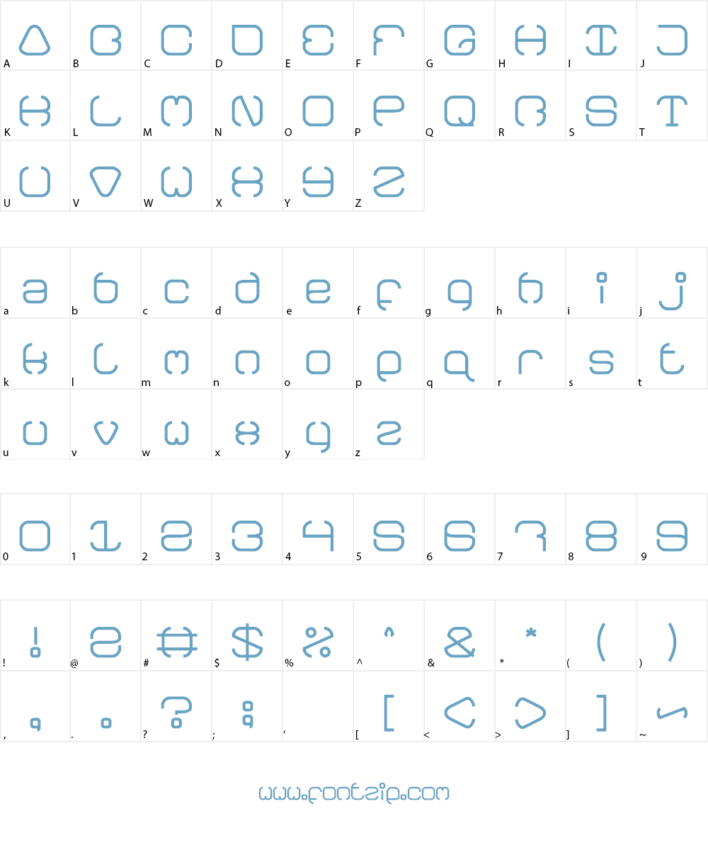 BAVARIA Font Character