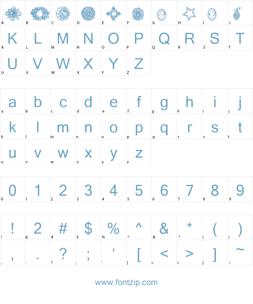 Destiny's Fancy's Font Character