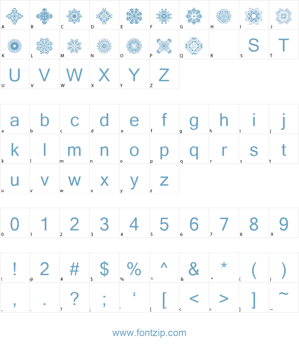 DLDesignsTwo Font Character