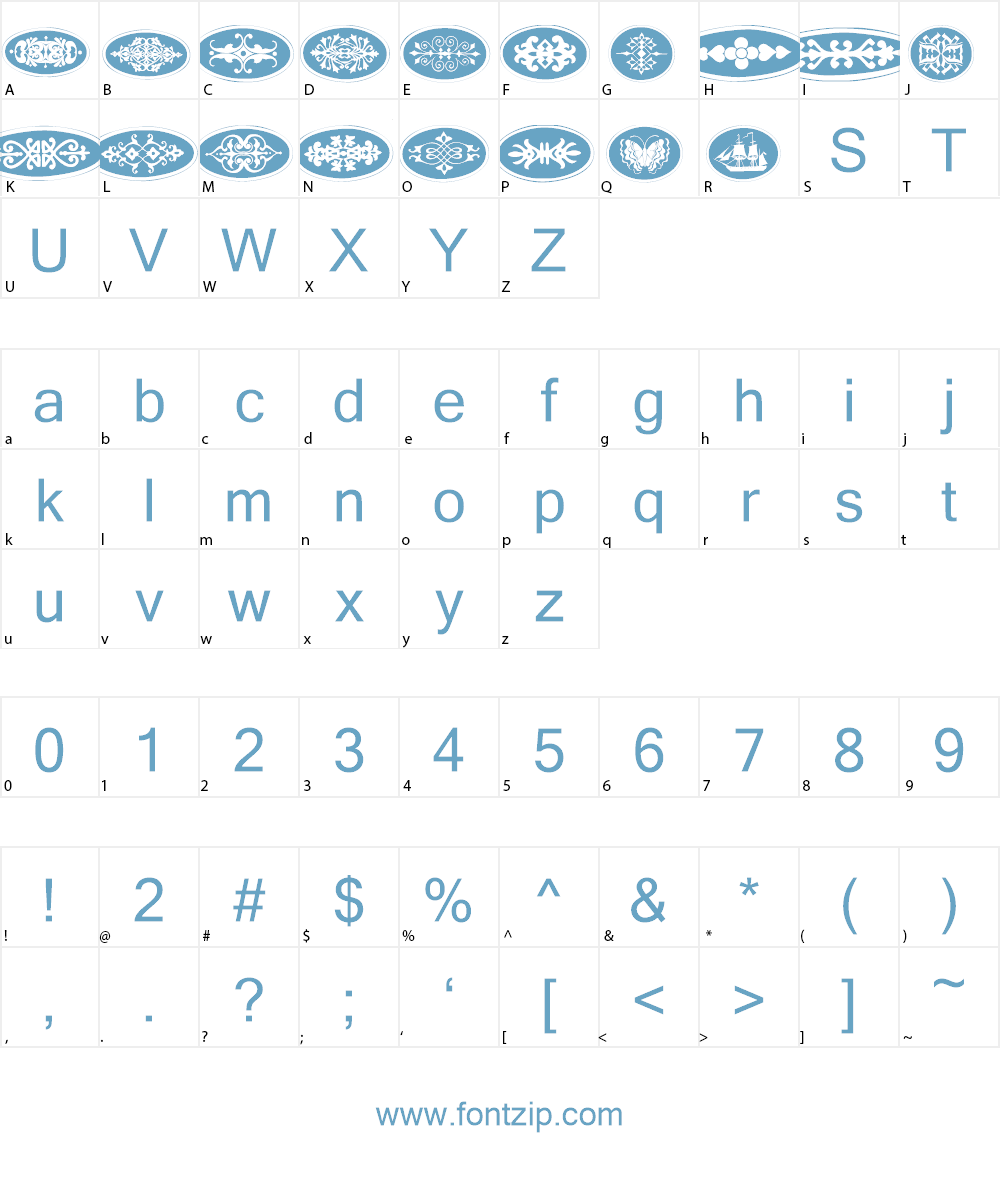 Ellipses Font Character