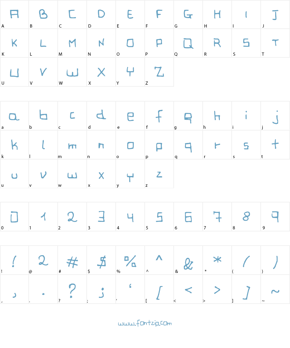JDVega Font Character