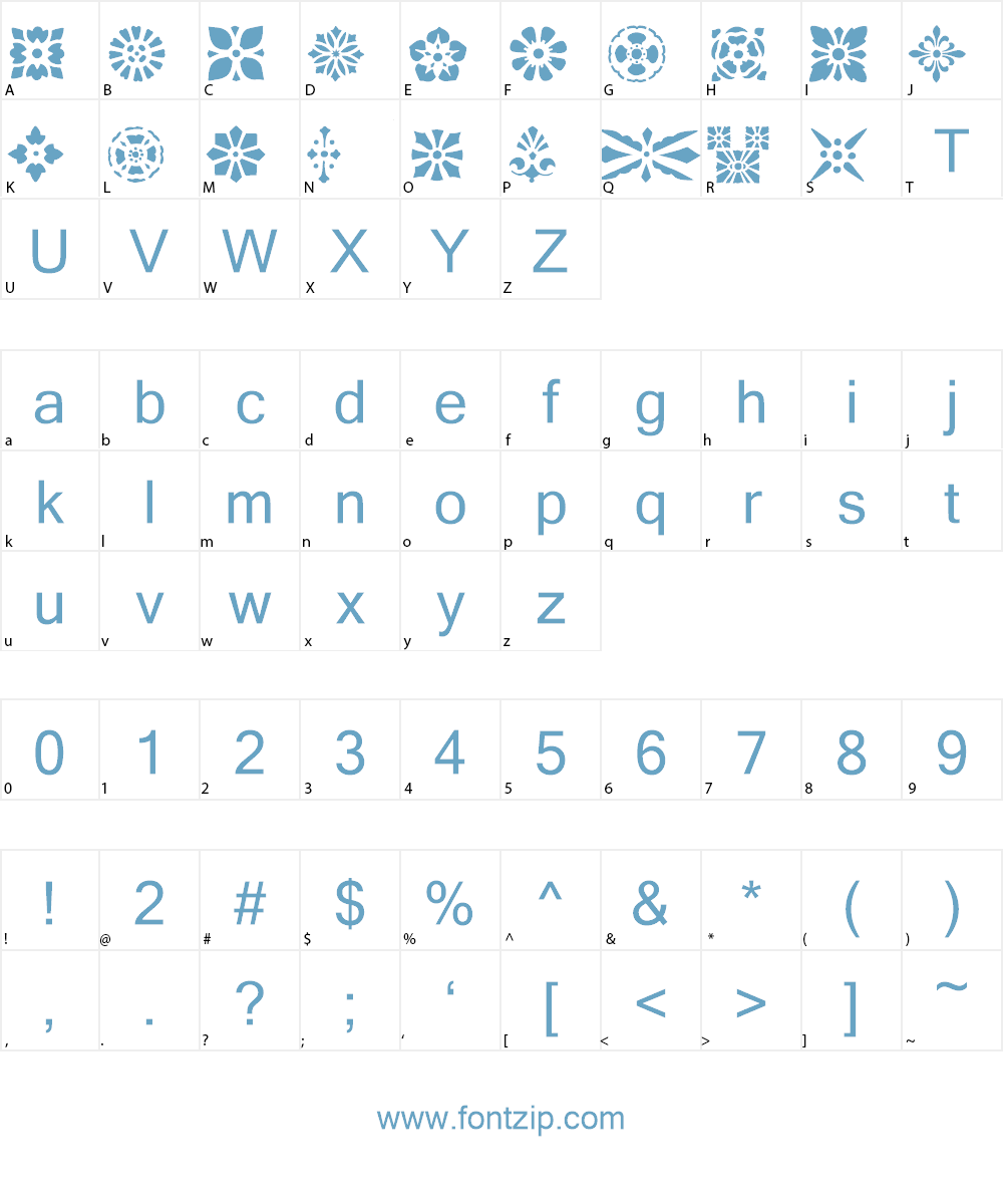 Victorian Designs One Font Character