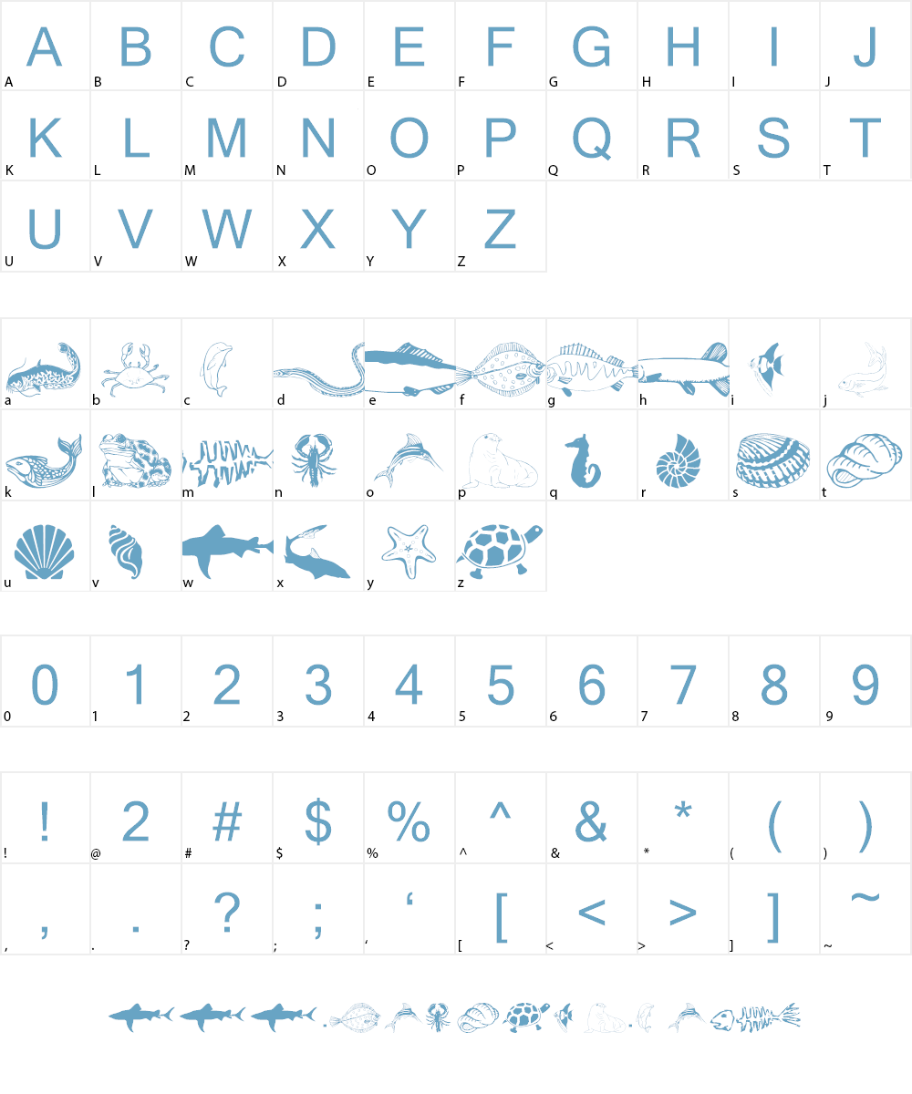 wmaquatic1 Font Character