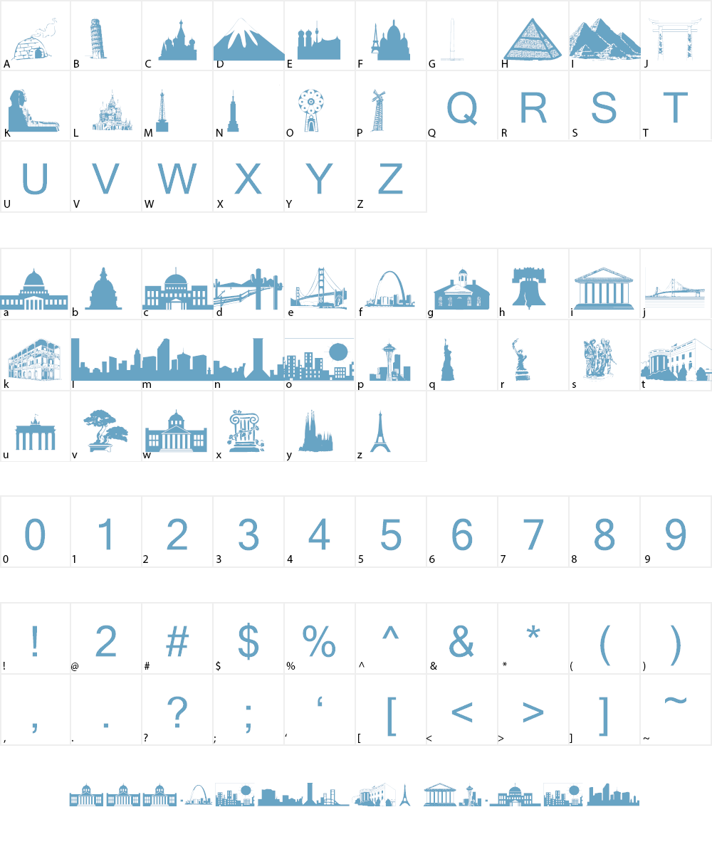 wmarchitect1 Font Character