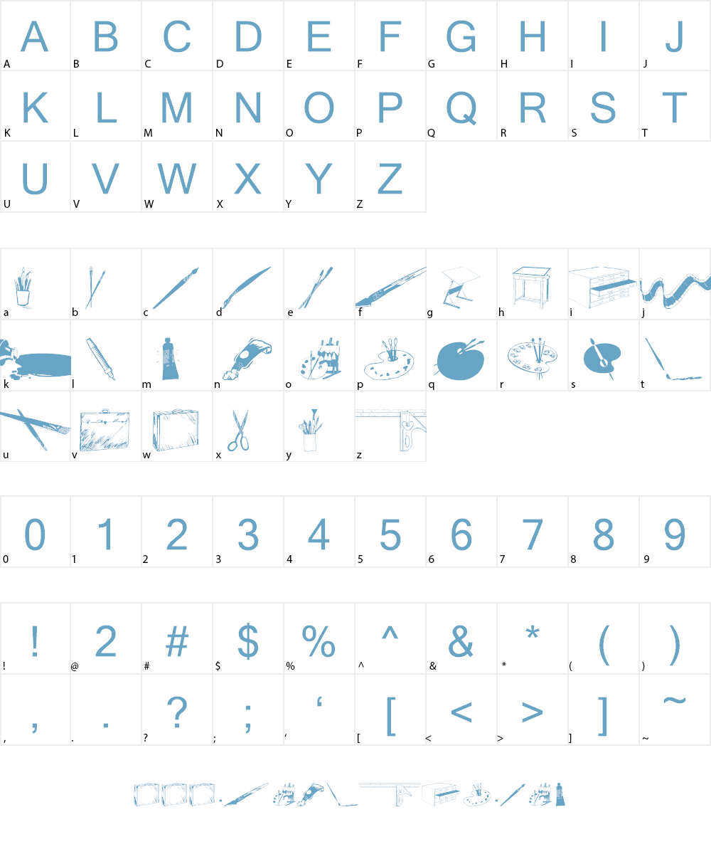 wmartsupplies Font Character